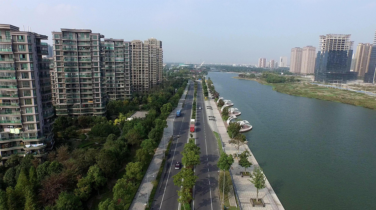 代表項目夏駕河景觀路項目